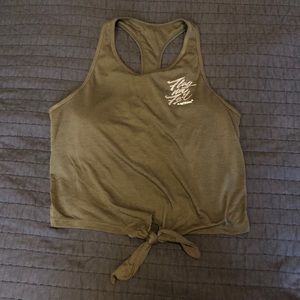 Flag nor fail crop top